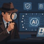 Illustration of artificial intelligence technology in private investigations